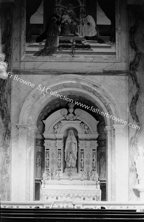 CRESCENT CHURCH LADY ALTAR WITH MOSAIC OF STS R BILLARINE , COUISIN A RODRIGNEG